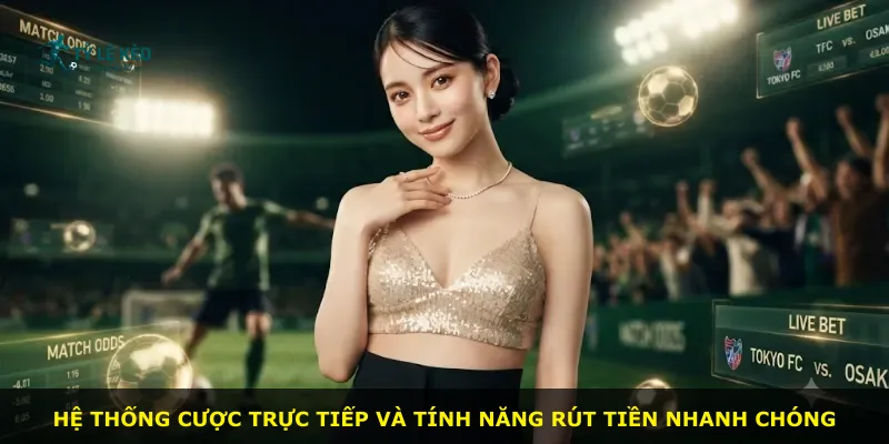Hệ thống cược trực tiếp và tính năng rút tiền nhanh chóng