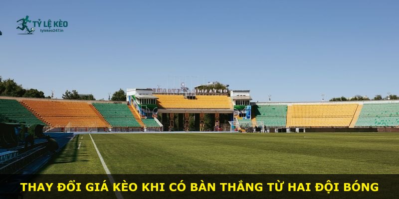 Thay đổi giá kèo khi có bàn thắng từ hai đội bóng